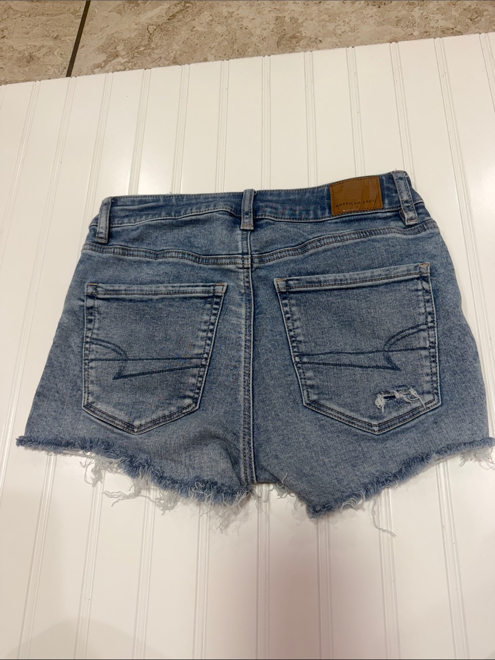 American Eagle Women’s Blue Next Level High-Rise Shorty Shorts Size 2 - Picture 8 of 10